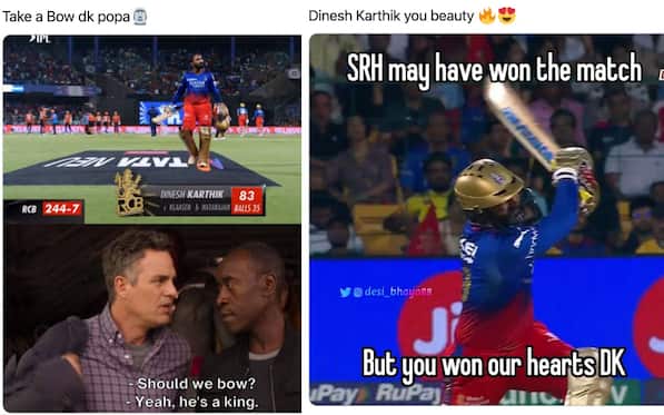 [Watch] ' Take A Bow' Trends On Twitter After Dinesh Karthik's Sensational 83 off 35 vs SRH